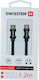 Swissten Flat la Cablu Lightning Negru 1.2m (71527201)