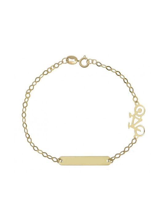 Gold identity bracelet BA32847 9 carat