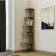Bibliotecă A-g Tlos Nuc / Negru 50x22x150cm