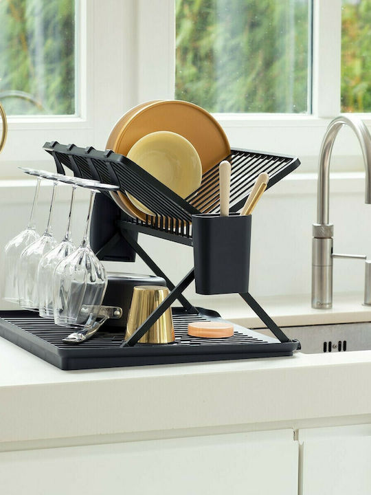 Brabantia Στραγγιστήρι Νεροχύτη Μεταλλικό Γκρι 51x33x42cm