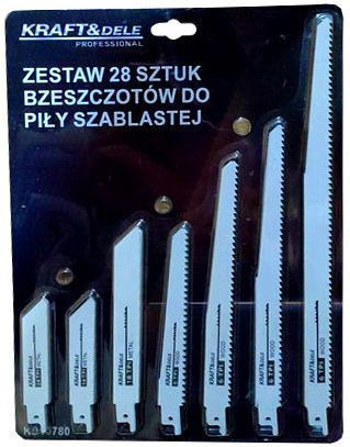Kraft & Dele KD10780 Lamele Ferăstrău electric pentru metal si lemn 28buc