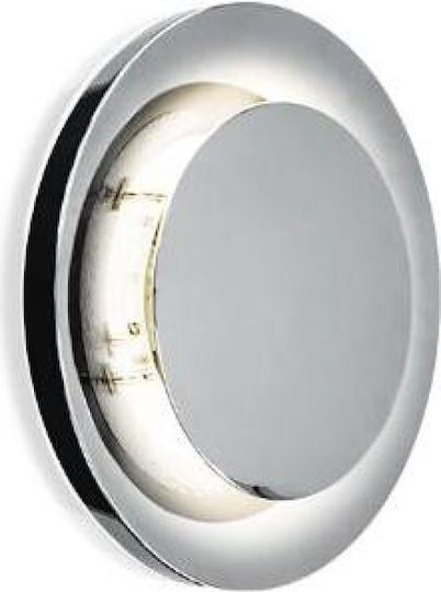 Fos me Modern Lamp Wall with Socket GX53 Silver 25x25cm
