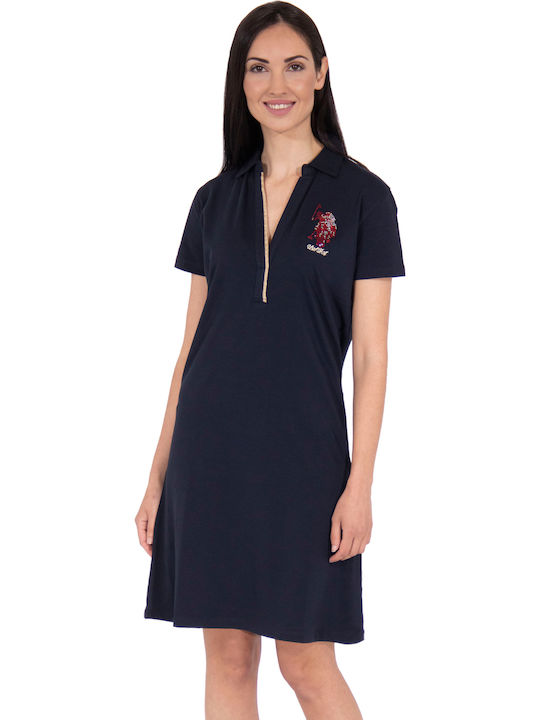 Christine Καλοκαιρινό Mini Φόρεμα Navy Μπλε