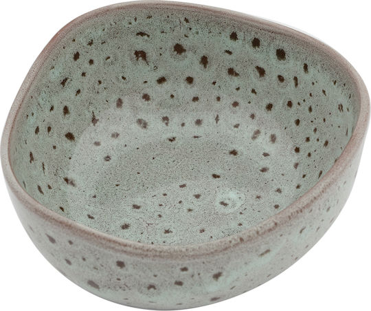 HFA Granite Glazed Cereal Serving Bowl Oval made of Porcelain Beige 9.7x9.3cm