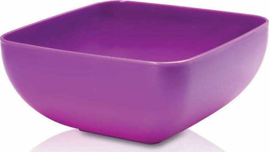 Viosarp Plastic Salad Bowl Purple 16x16x8cm