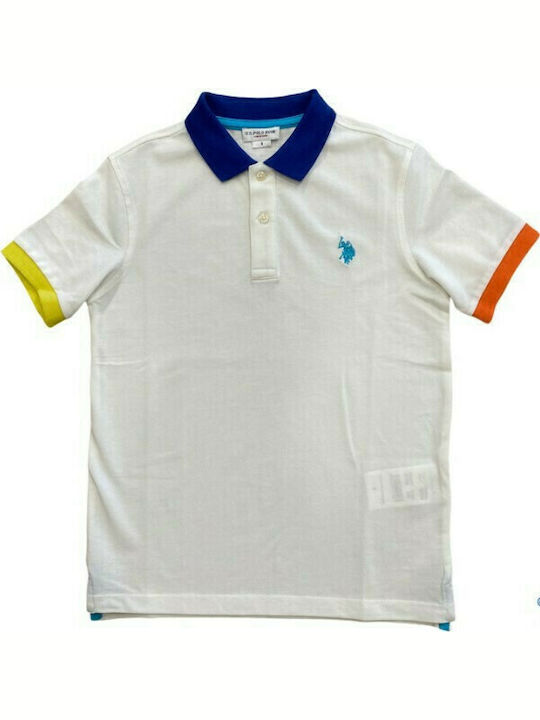 U.S. Polo Assn. Kids Polo Short Sleeve White