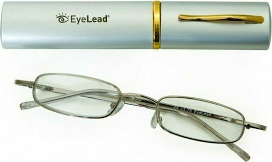 Eyelead P 203 Reading Glasses +3.75 Pocket in Silver color