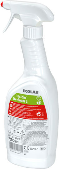 Ecolab Incidin OxyFoam S Professional Cleaning Liquid General Use Disinfectant 750ml