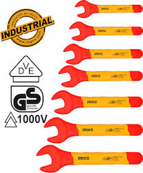 Ingco Set Germano-polygon cu Dimensiune de la 8mm până la 19mm Επαγγελματικό 7buc