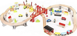 Eva Toys Σετ με Τρενάκι από Ξύλο για 3+ Ετών