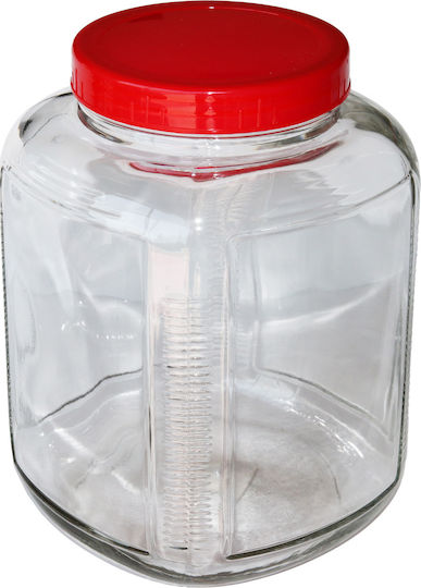 Viosarp Viosarp Allgemeine Verwendung Glas Transparentes Vasen mit Deckel 4450ml 1 Stück