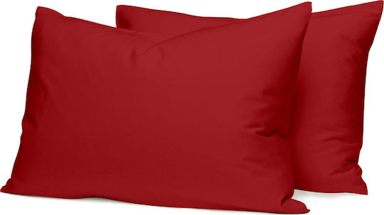 Sunshine Cotton Feelings Σετ Oxford 113 Red 50x70cm 072-5-113