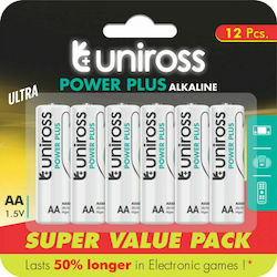 Uniross Power Plus AA 1.5V 12Stück UNALR03PP-B12 Uniross Power Plus AA 1.5V 12Stück UNALR03PP-B12