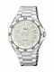 Q&Q Men's Watch 42mm Battery With Silver Steel Bracelet