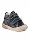 Punky Kids Boots with Velcro Navy Blue