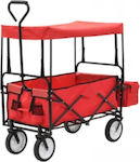 Foldable Garden Cart με Σκίαστρο 75kg