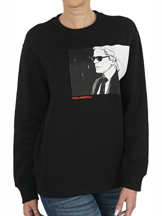 Karl Lagerfeld Women's Sweatshirt Black 200W189...