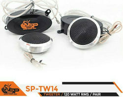 SP Audio TW14 Set Car Audio Round Tweeters