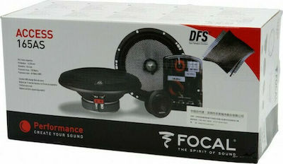 Focal Σετ Ηχεία Αυτοκινήτου AU-165AS Διαιρούμενα με 60W RMS (2 Δρόμων)