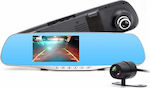 1080P Mirror Car DVR Set with Rear Camera, 4.3" Display with Clip