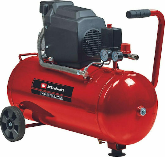 Einhell TC-AC 190/50/8 Еднофазен Въздушен компресор 75дБ с Мощност 2к.с и Резервоар 50лт 4007332