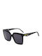 Scotch & Soda Women's Sunglasses with Black Plastic Frame and Orange Gradient Lens SS7009-010