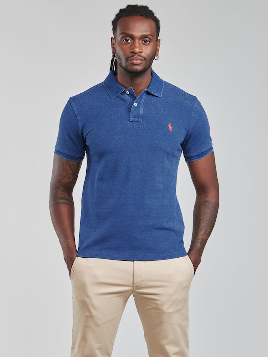 Ralph Lauren Ανδρικό T-shirt Polo Μπλε