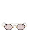 Kreuzbergkinder Leo Unisex Sunglasses with Black Frame and Pink Lens