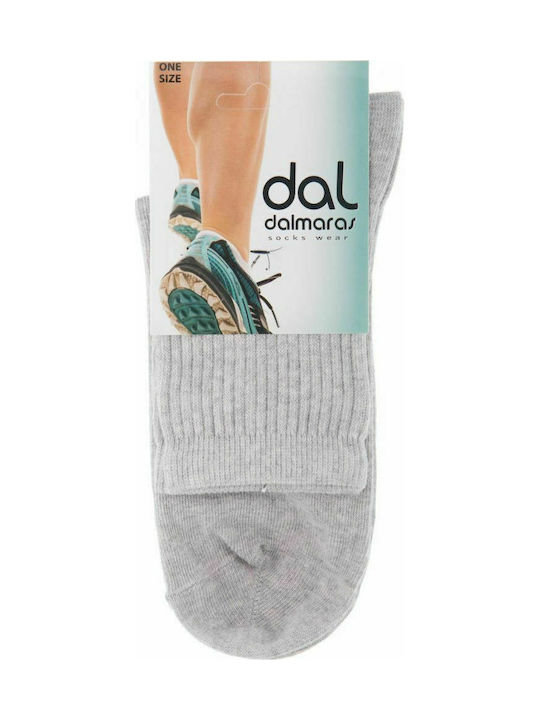 Dal 949 Men's Solid Color Socks Gray