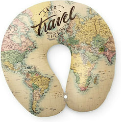 I-Total Travel Reisekopfkissen Kopfkissen Karte...