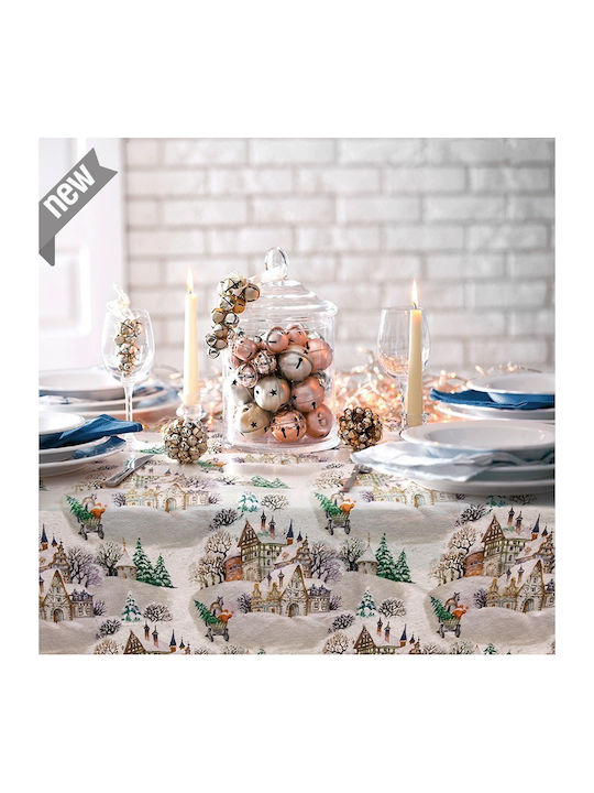 Lino Home Christmas Tablecloth Ornament L140xW140cm