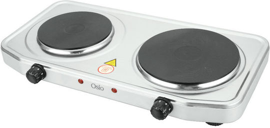 Osio Επιτραπέζια Εστία Εμαγιέ Διπλή Inox
