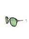 Rebecca Blu Women's Sunglasses with Black Frame and Green Lens RB8610 GR01