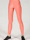 Glow 7/8 17-27089-48 Training Women's Cropped Leggings Shiny & High Waist Orange