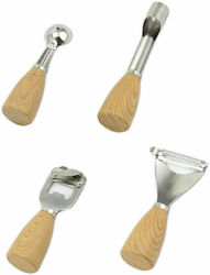 4-Piece Wooden Kitchen Utensil Set - For Home