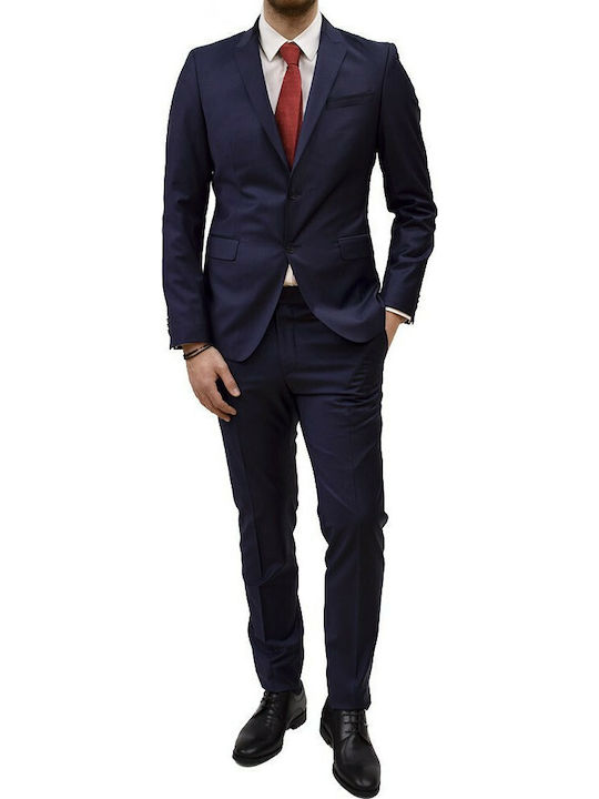 Men's Summer Suit Navy Blue