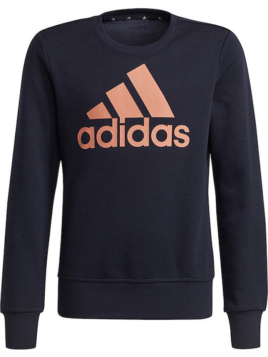 Fleece Kinder-Sweatshirt Marineblau Big
