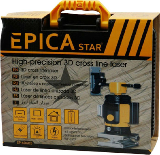 Epica Star EP-60605 Γραμμικό Αλφάδι Laser Κόκκινης Δέσμης