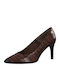 S.Oliver Pointed Toe Brown Heels