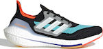 Adidas Ultraboost 21 Ανδρικά Αθλητικά Παπούτσια Running Πολύχρωμα