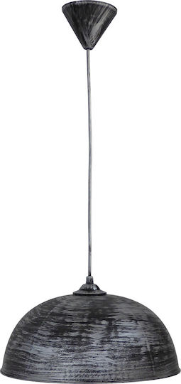 Heronia SFERA/30 Hängelampe Silber Glocke mit Fassung E27 30cm.