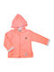 Kids Sweatshirt Cardigan with Hood Orange