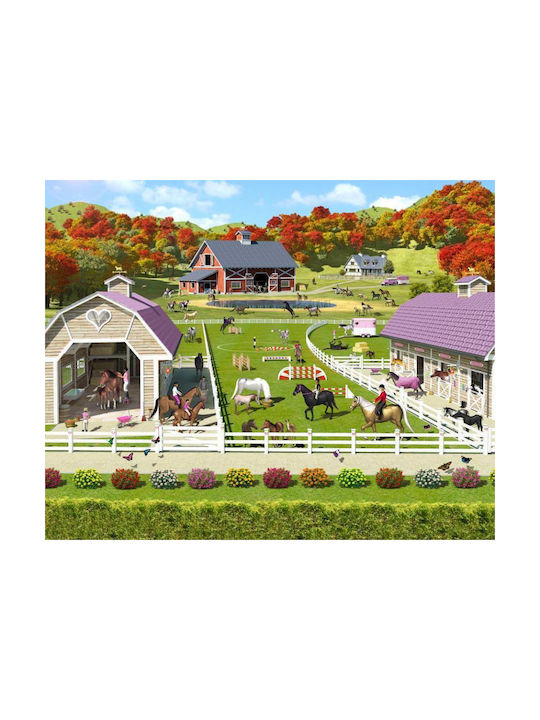 Wallndesign Tapet pentru copii Stables Horses L304xA245buc