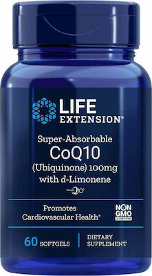 Life Extension Super-Absorbale CoQ10 D-Limon 100mg 60 μαλακές κάψουλες