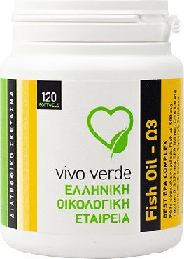 Vivo Verde Fish Oil Omega-3 Ιχθυέλαιο 500mg 120 μαλακές κάψουλες