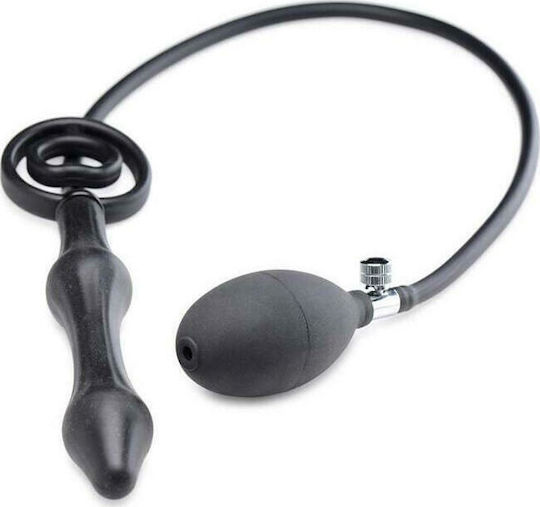 XR Master Series Devils Rattle Inflatable Anal Plug Ring Schwanz Silikon mit Analplug Black