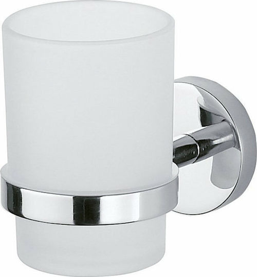 Inda Trend Ποτηροθήκη Επιτοίχια Inox Ασημί
