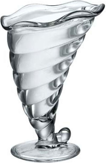Homestyle Ice Cream Serving Bowl Oval Glass Transparent 12.5x12.5cm 6pcs