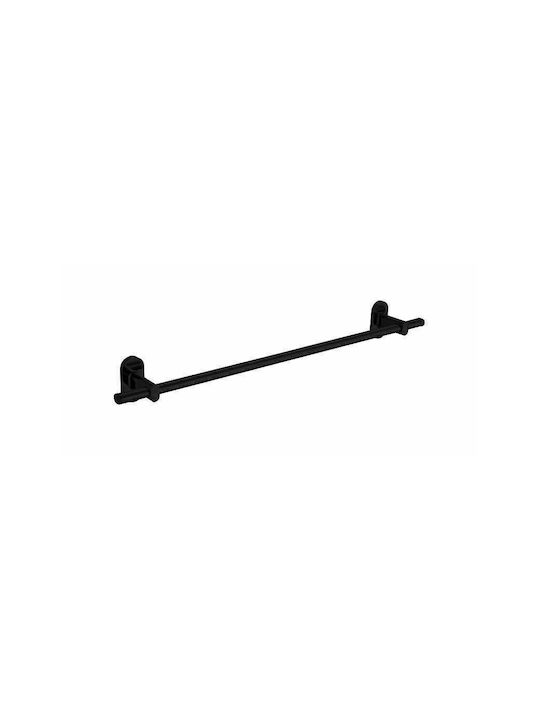 Gloria America Nerino Single Wall-Mounted Bathroom Rail ​60.4x60.4cm Black 38-5624