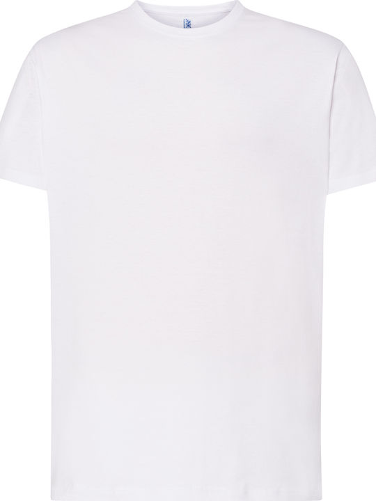 JHK TSRA-150 Ανδρική Διαφημιστική Μπλούζα Κοντομάνικη σε Λευκό Χρώμα